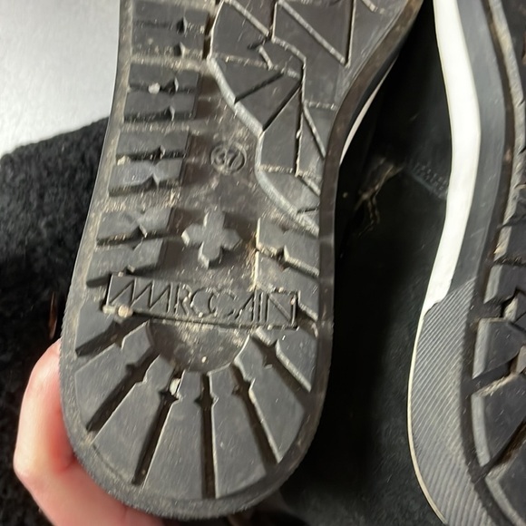 Marc Cain wedges sherpa suede buckle ankle boots - Picture 11 of 12